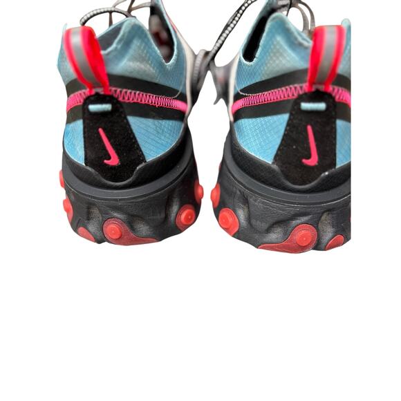 NIKE REACT ELEMENT 87 MEN'S 15 SOLAR RED GRAY ATHLETIC RUNNING SNEAKERS LACE UP - Picture 5 of 8